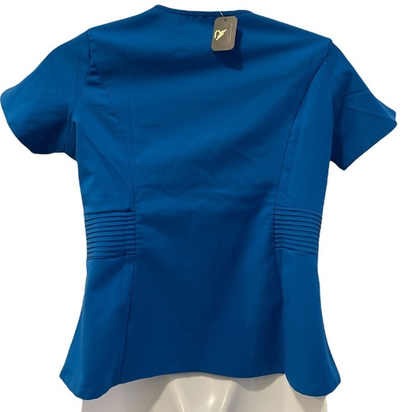 Rant Medical Scrubs Top. Turquoise. Size Medium - Picture 3 of 8